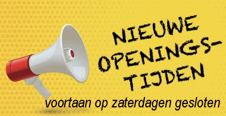 Gewijzigde openingstijden Praktivak Gewijzigde openingstijden Praktivak