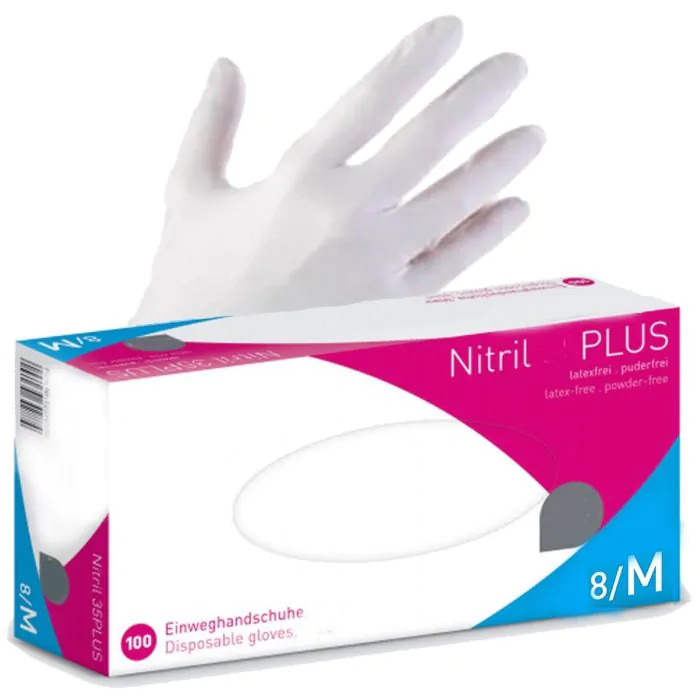 SOFT Nitrile BG-Plus 100 stuks - WIT Poedervrij