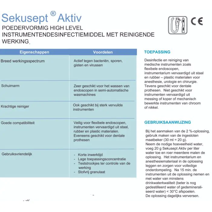 Sekusept Activ - poeder 1500 gr (dit product vervangt Sekusept Poeder Classic)