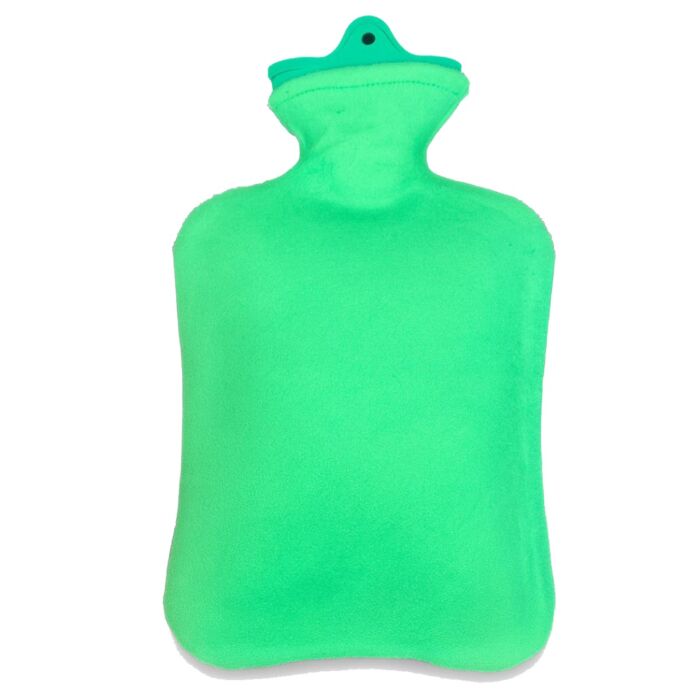 Warmwater kruik 2L glad met fleece hoes kleur Groen main product photo