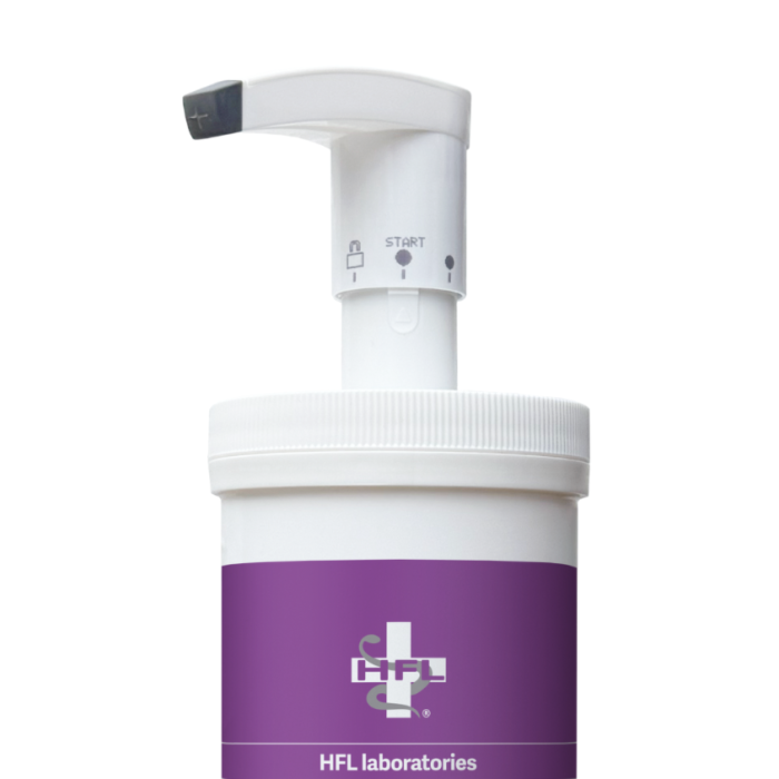 HFL Dispenser / doseerpomp - nieuw instelbaar voor Dermoleen Cream & Roselan Balm 450 ml main product photo