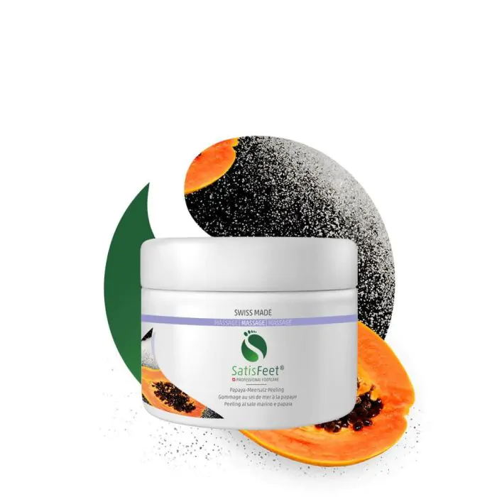 SatisFeet Papaya - Zeezout Peeling 200 ml