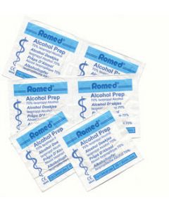 Alcohol Preps - dubbellaags - 65x30 mm