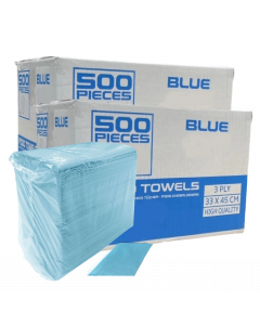 Dental / Podo Towels Soft Beschermdoeken Kleur BLAUW - 2x500 stuks