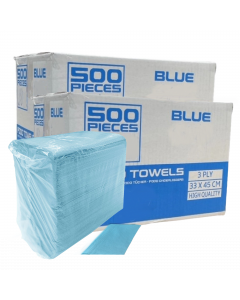 Dental / Podo Towels Soft Beschermdoeken Kleur BLAUW - 2x500 stuks