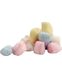 Wattenbollen 100 st. (gekleurd)