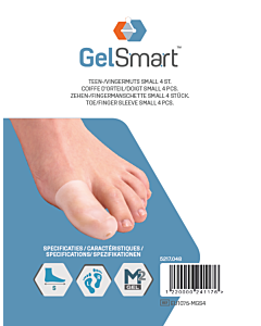 GelSmart Teen-/Vingermuts Small - 4 st. GelSmart Teen-/Vingermuts Small - 4 st.