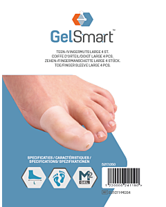 GelSmart Teen-/Vingermuts Large- 4 st. GelSmart Teen-/Vingermuts Large- 4 st.