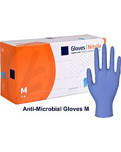 Anti-microbiële handschoenen nitrile - maat M