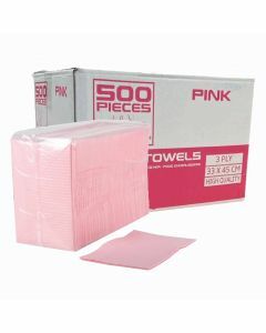 Dental / Podo Towels Soft Beschermdoeken Kleur ROZE - 500 stuks