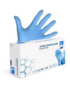 ECO-SOFT Nitrile 100 stuks - Blauw Poedervrij - Large (en XL)