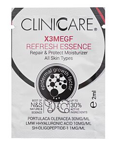 CLINICCARE EGF Extra Refresh Essence (Skin Rejuvenation) PROEFVERPAKKING - 2 ml