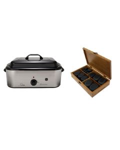 Hot Stone Eco Set: Grote Heater + 50 stenen