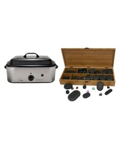 Hot Stone Eco Set: Grote Heater + 64 stenen Hot Stone Eco Set: Grote Heater + 64 stenen