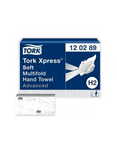 Tork Premium X-Soft H2 -zigzag gevouwen, verpakking a 21 stuks