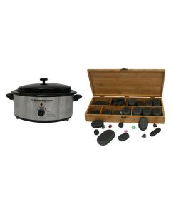 Hot Stone Eco Set: Kleine Heater + 64 stenen