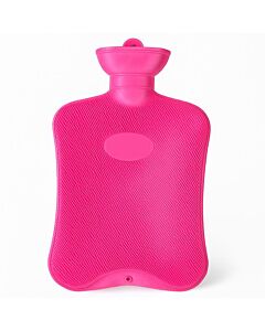 Warmwater kruik 2L geribbeld kleur Roze