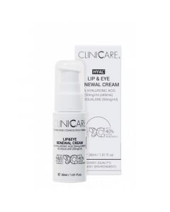 CLINICCARE Hyal + Lip & Eye Renewal cream 30 ml