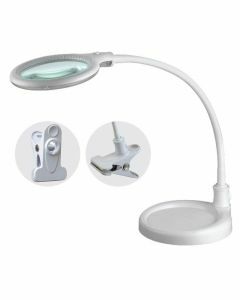 Loeplamp Mini 3D 30-LED met klem en standaard 