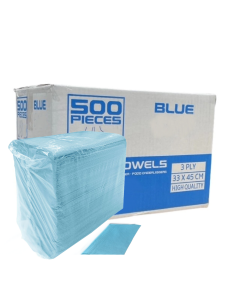 Dental / Podo Towels Soft Beschermdoeken Kleur BLAUW - 500 stuks