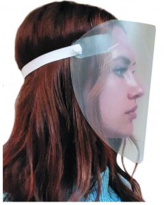Praktivak Protecta gezicht scherm (face-shield) -  met elastische band en clips