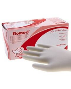 Romed Latex 100 stuks - Wit Poedervrij 