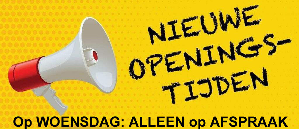 Gewijzigde openingstijden Praktivak Gewijzigde openingstijden Praktivak